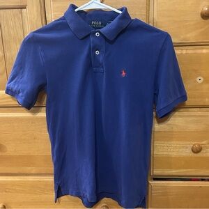 Polo Ralph Lauren Boy’s Blue Polo Shirt w/Red Polo Pony Size M 10-12